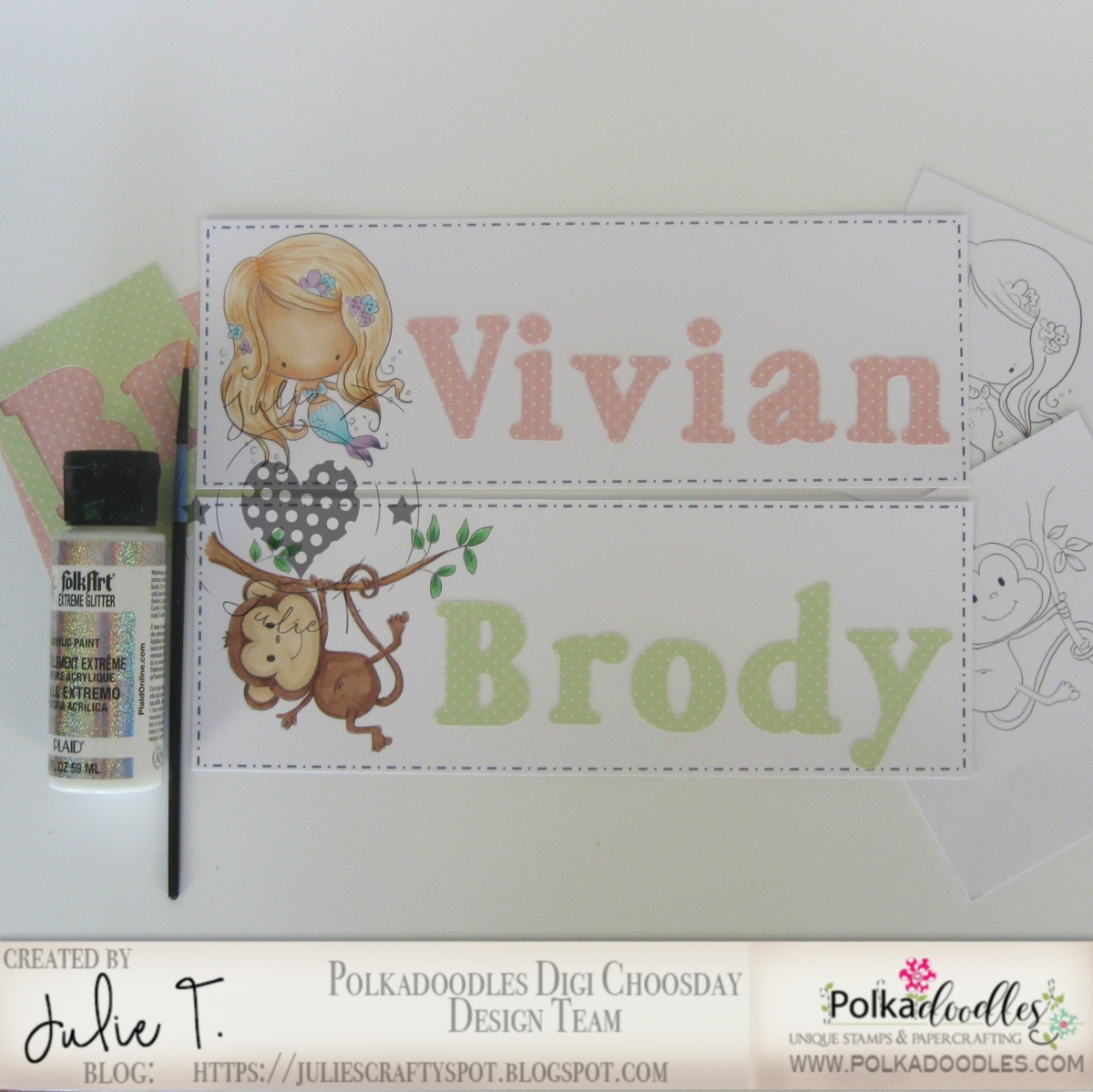 Julie s crafty spot table top name tags for preschool
