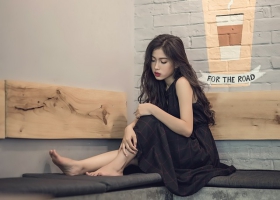 Picture of a lonely girl. Picture of a lonely girl.