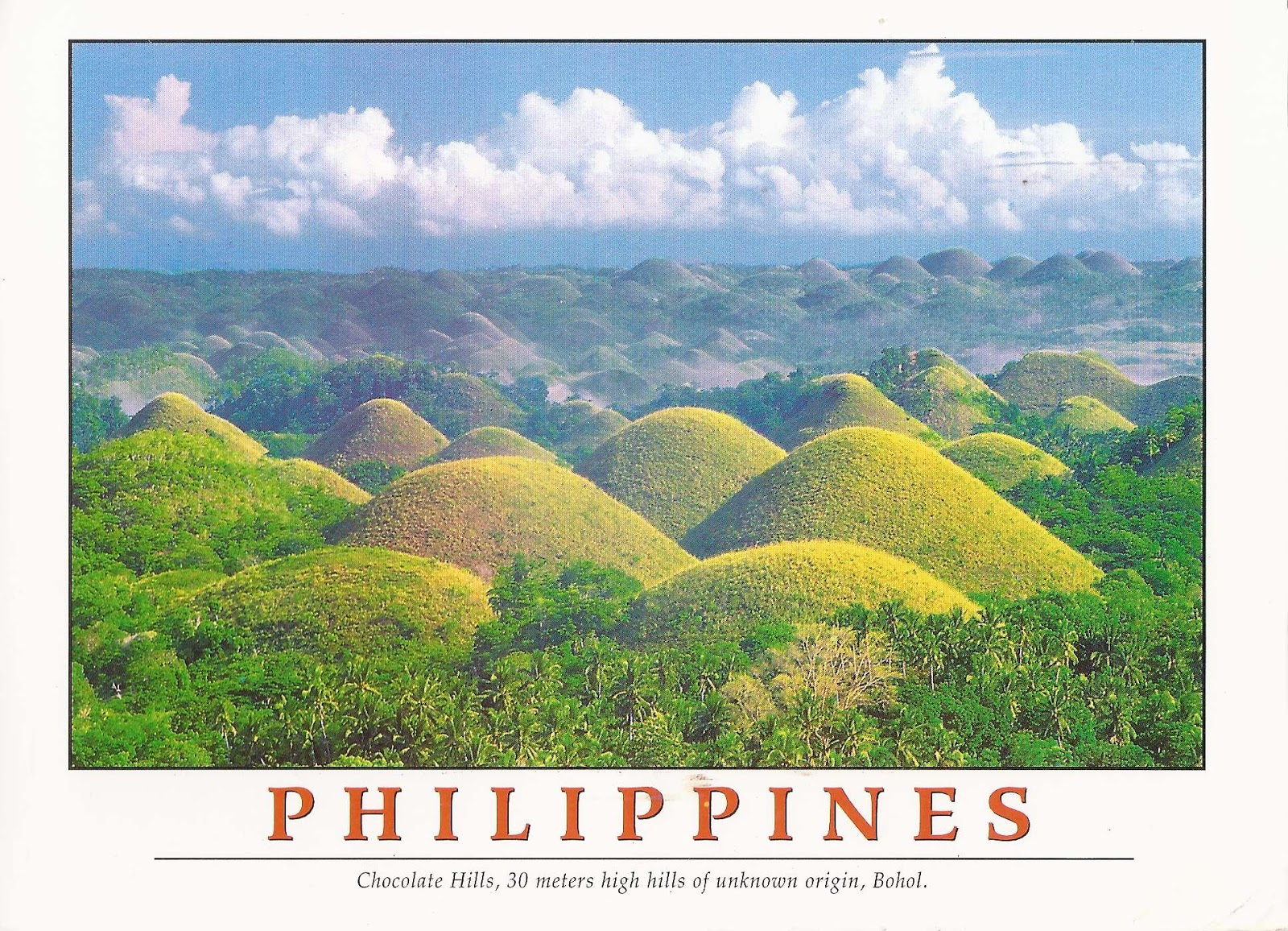 A Journey of Postcards Chocolate Hills on Bohol Island Philippines