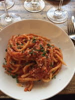 Pasta and wine