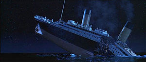 The Titanic sinking