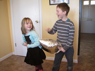 Children with ballooon