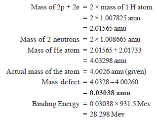 Energy released in Nuclear Reactions: Nuclear Binding Energy