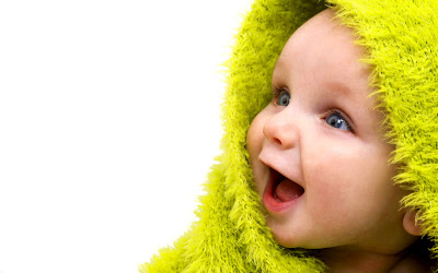 Baby cute wallpaper with beautiful eyes and laugh