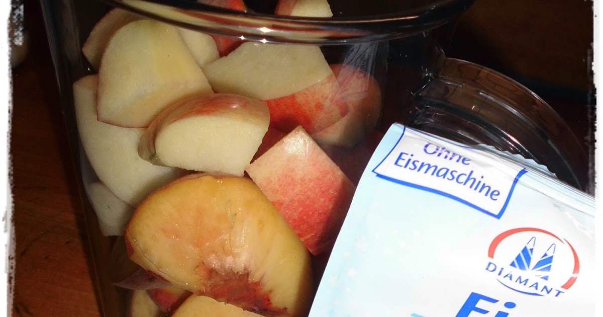 moppeline123: Produkttest: Pfirsicheis mit Diamant Eiszauber für Früchte