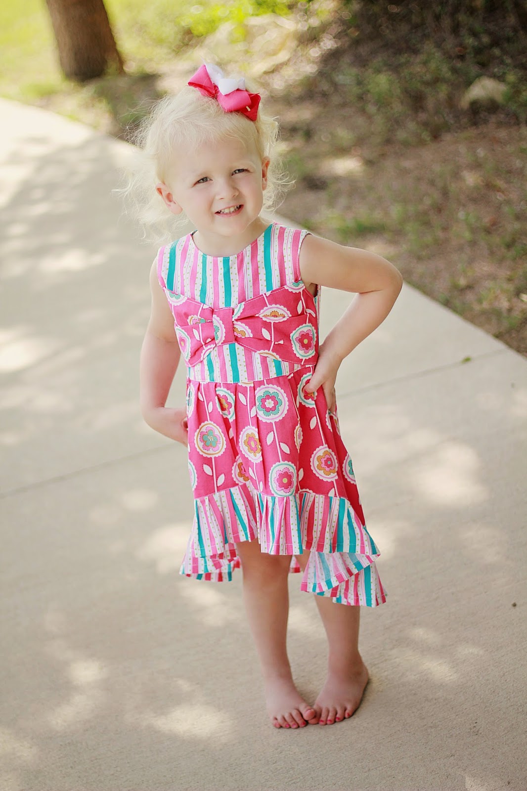 Sewing Patterns for Girls Dresses and Skirts: High-Low Top/Dress Sewing ...