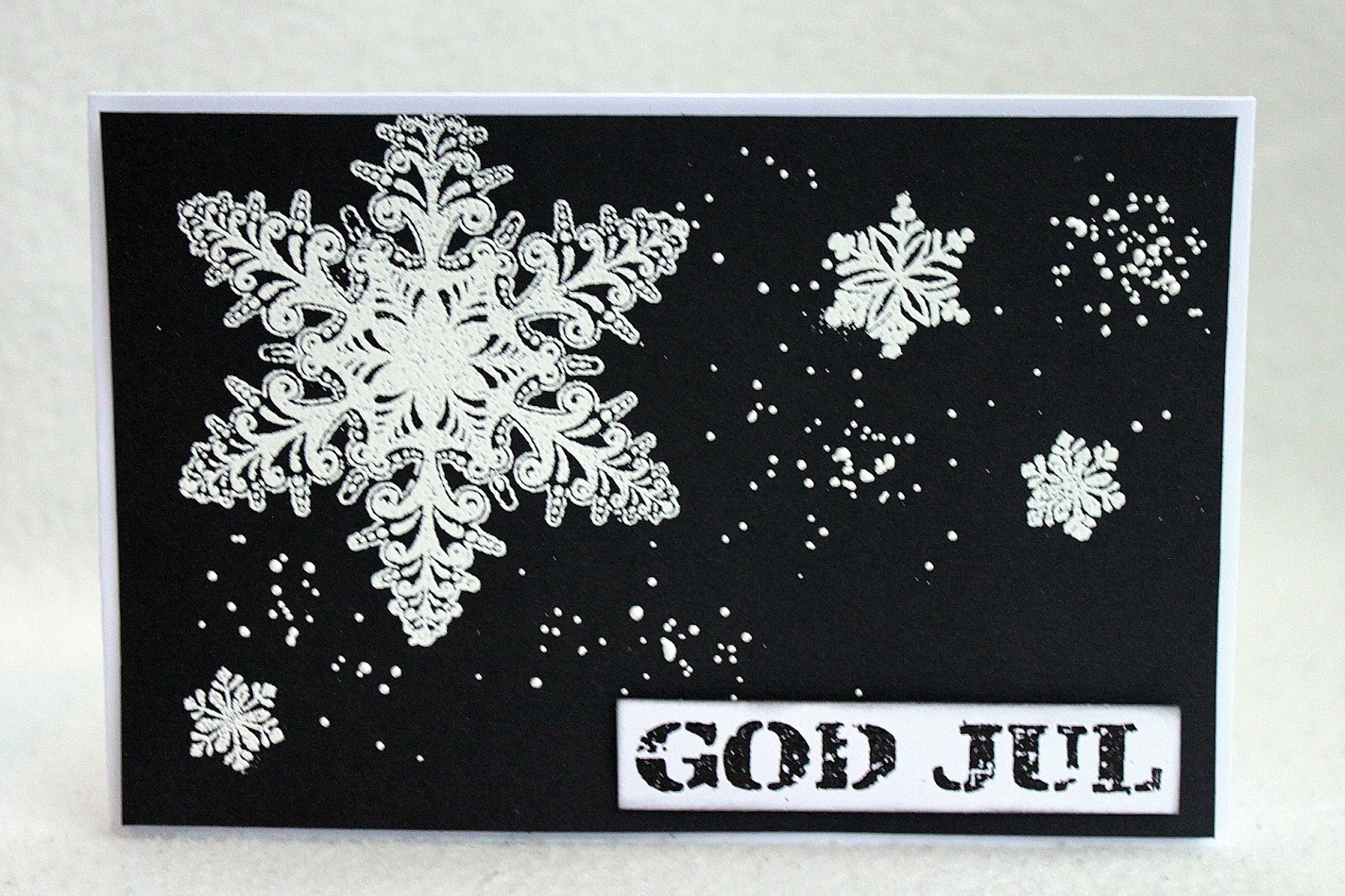 hemma hos ulrika Svartvita julkort