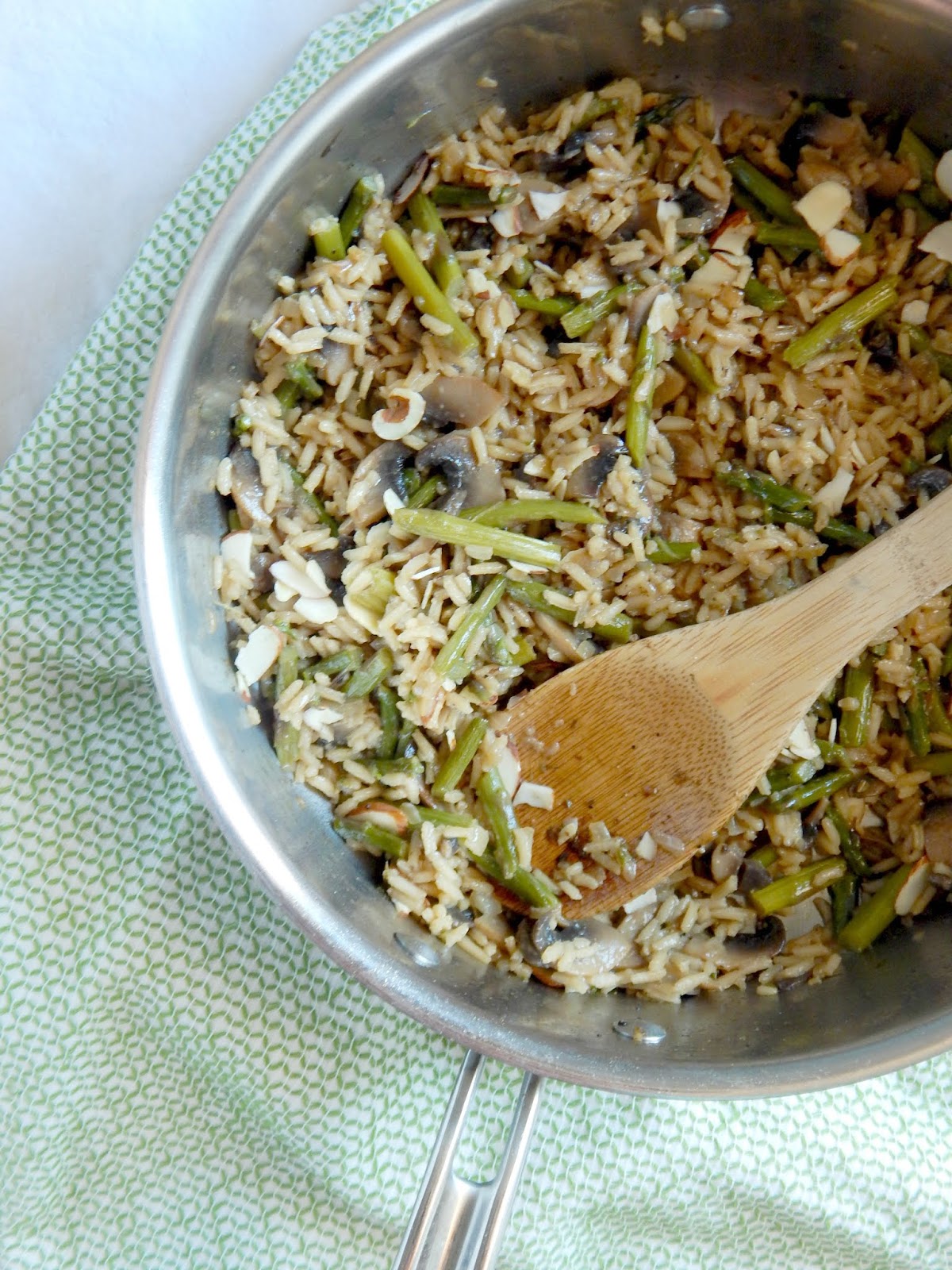 Mushroom & Asparagus Rice Pilaf Ally's Sweet & Savory Eats