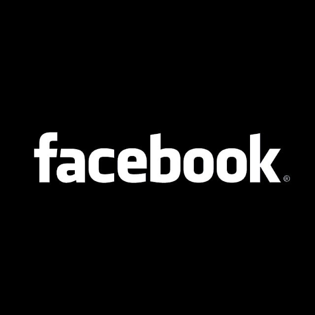 facebook logo black