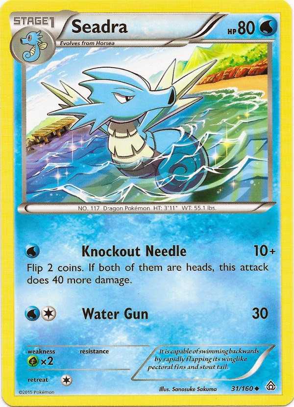 Seadra Primal Clash Pokemon Card Review PrimetimePokemon's Blog