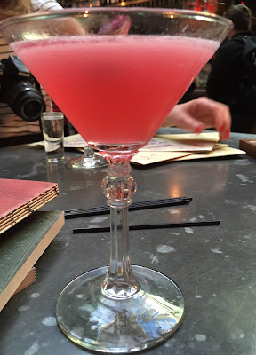 Rose Cosmo cocktail at The Botanist, Newcastle