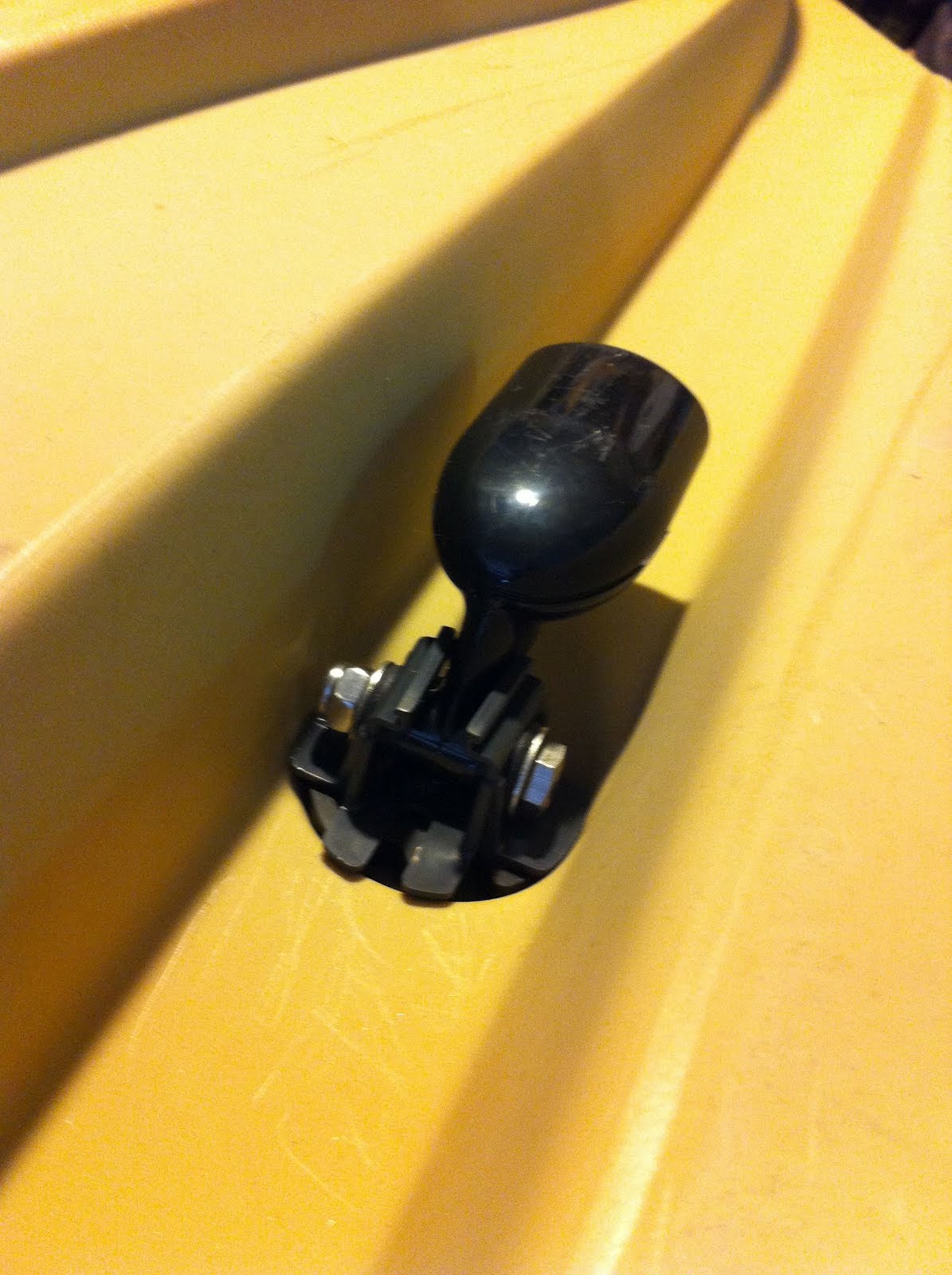 The NuCanoe Blog Lowrance Transducer Scupper Mount on the Frontier 12