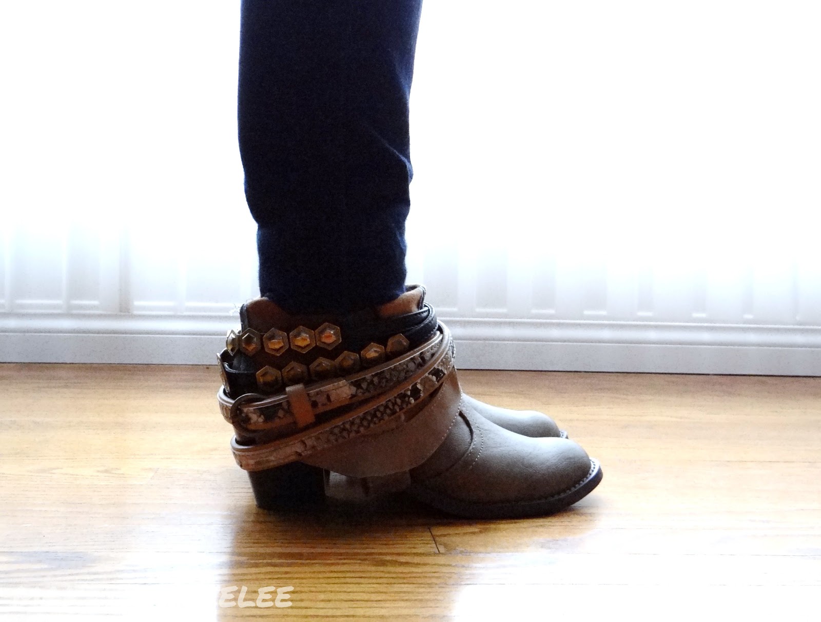 Make You Love Lee DIY Belt Boots