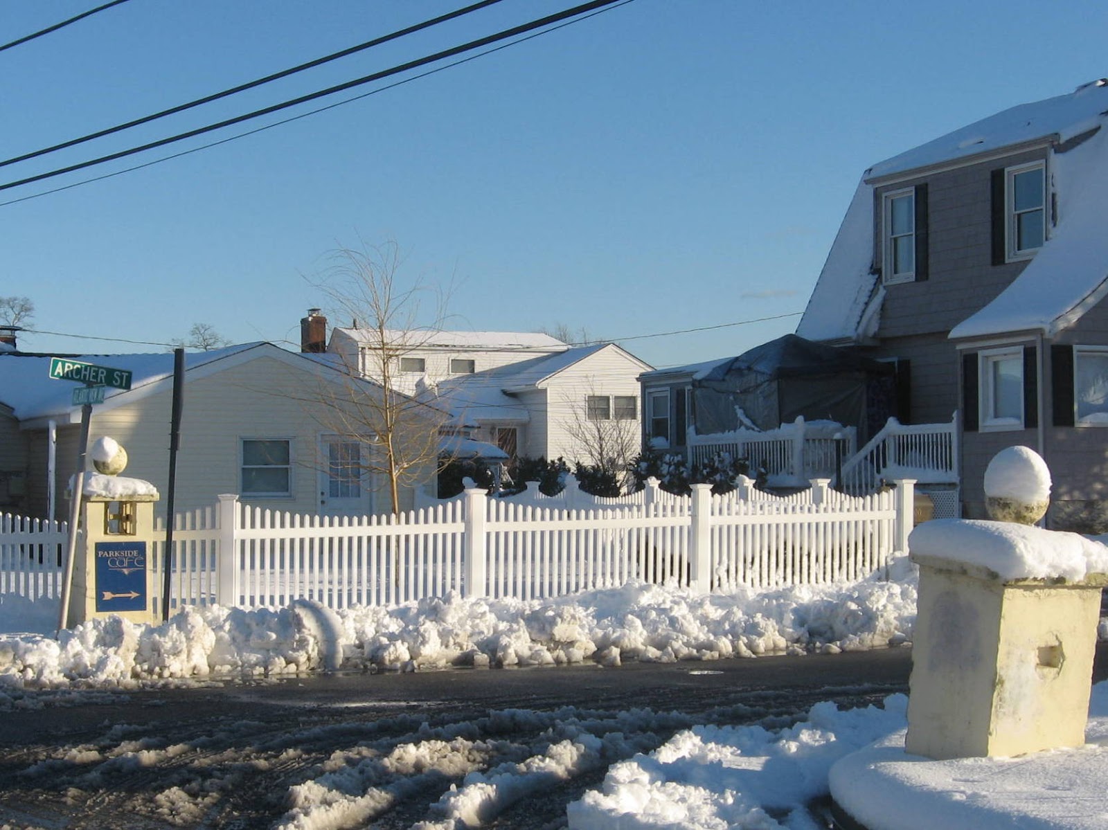 Seaford, NY, Notes Eight inches of heavy snow Feb. 5