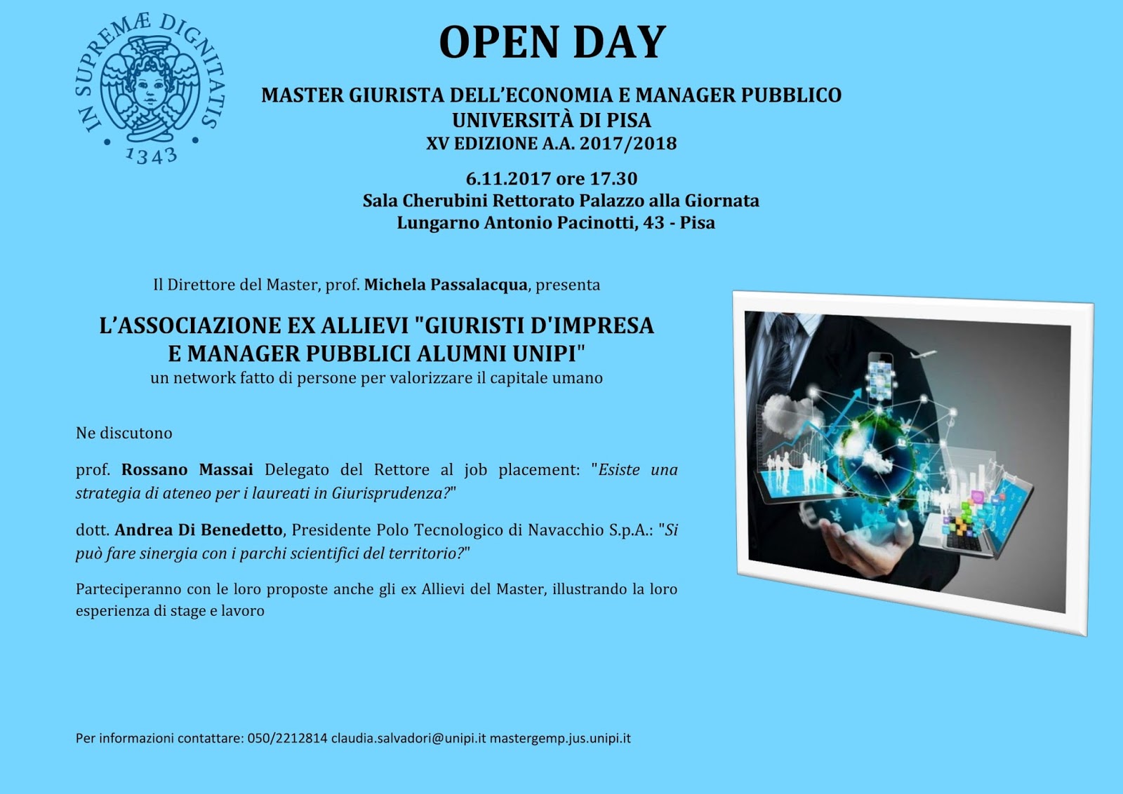 INFORMAGIOVANI SARZANA Università di Pisa Open Day "Master Giurista