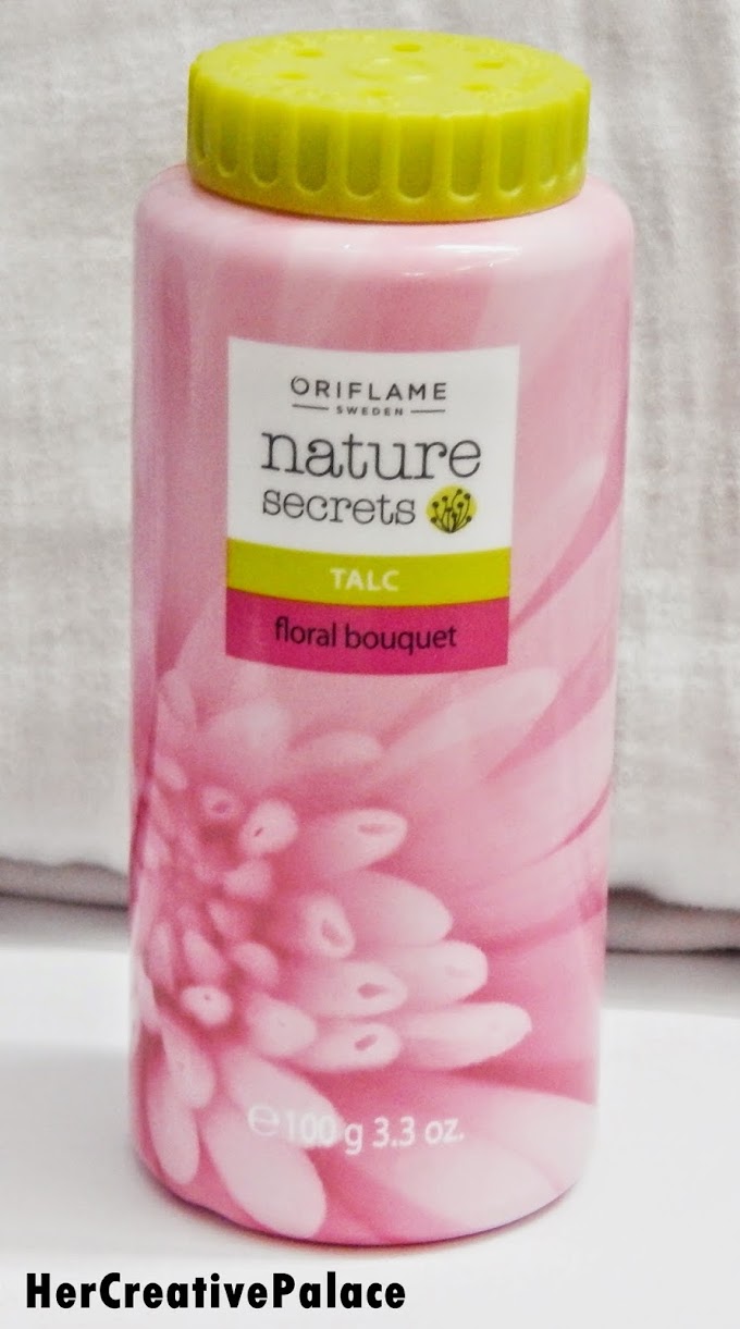 Oriflame Nature Secrets Talc in FLORAL BOUQUET: Review + Swatch