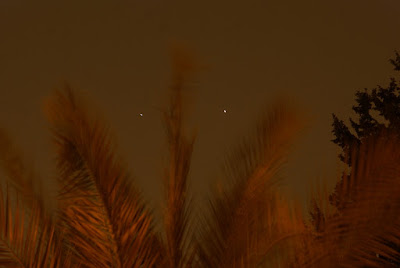 Venus and Jupiter conjunction looking like a face Venus and Jupiter conjunction looking like a face