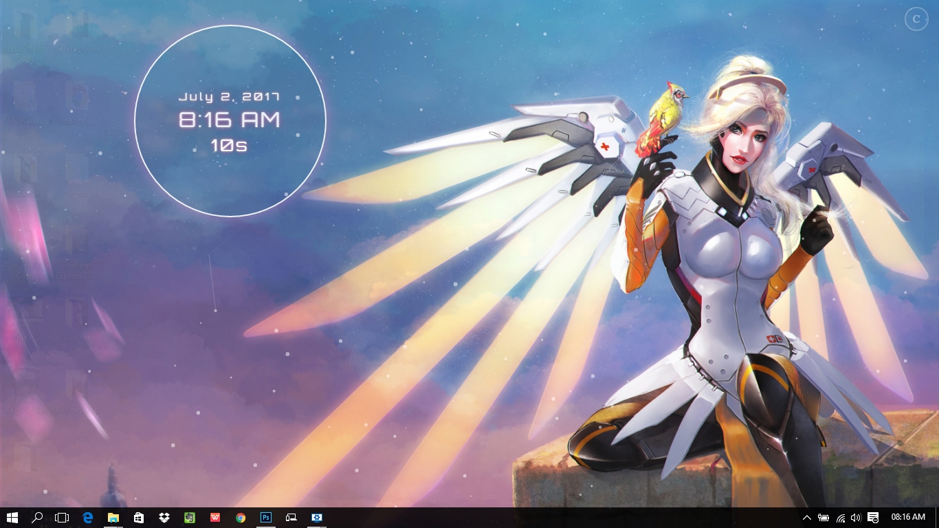Overwatch Mercy Wings Wallpaper Engine Free Download Wallpaper