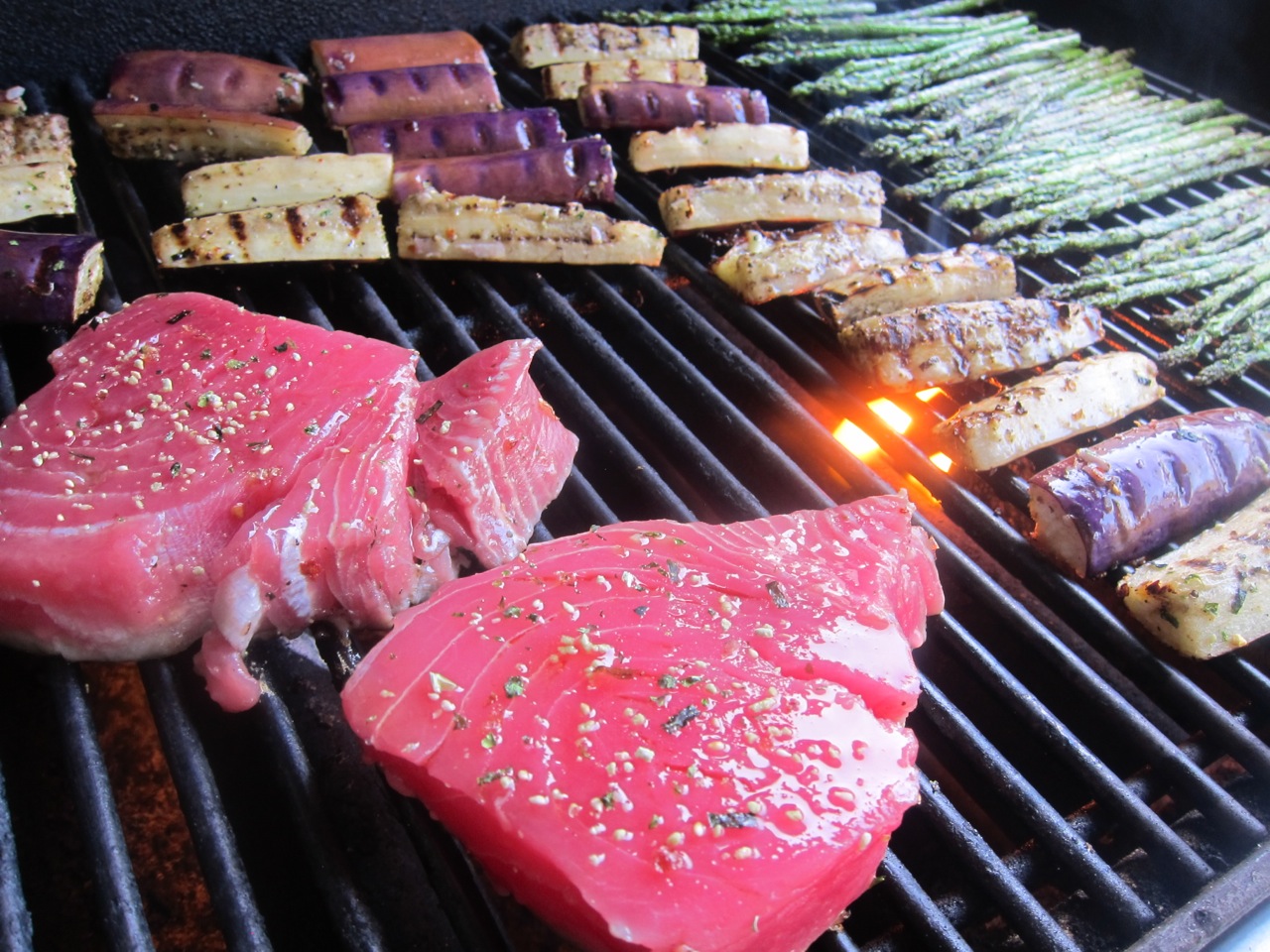 Cuisine Ici Grilled Tuna with Horseradish Wasabe Cream