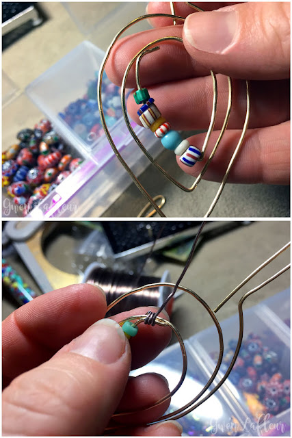 StencilGirl Talk: Gwen's Gems - Use a Stencil for a Wire Jig Pattern