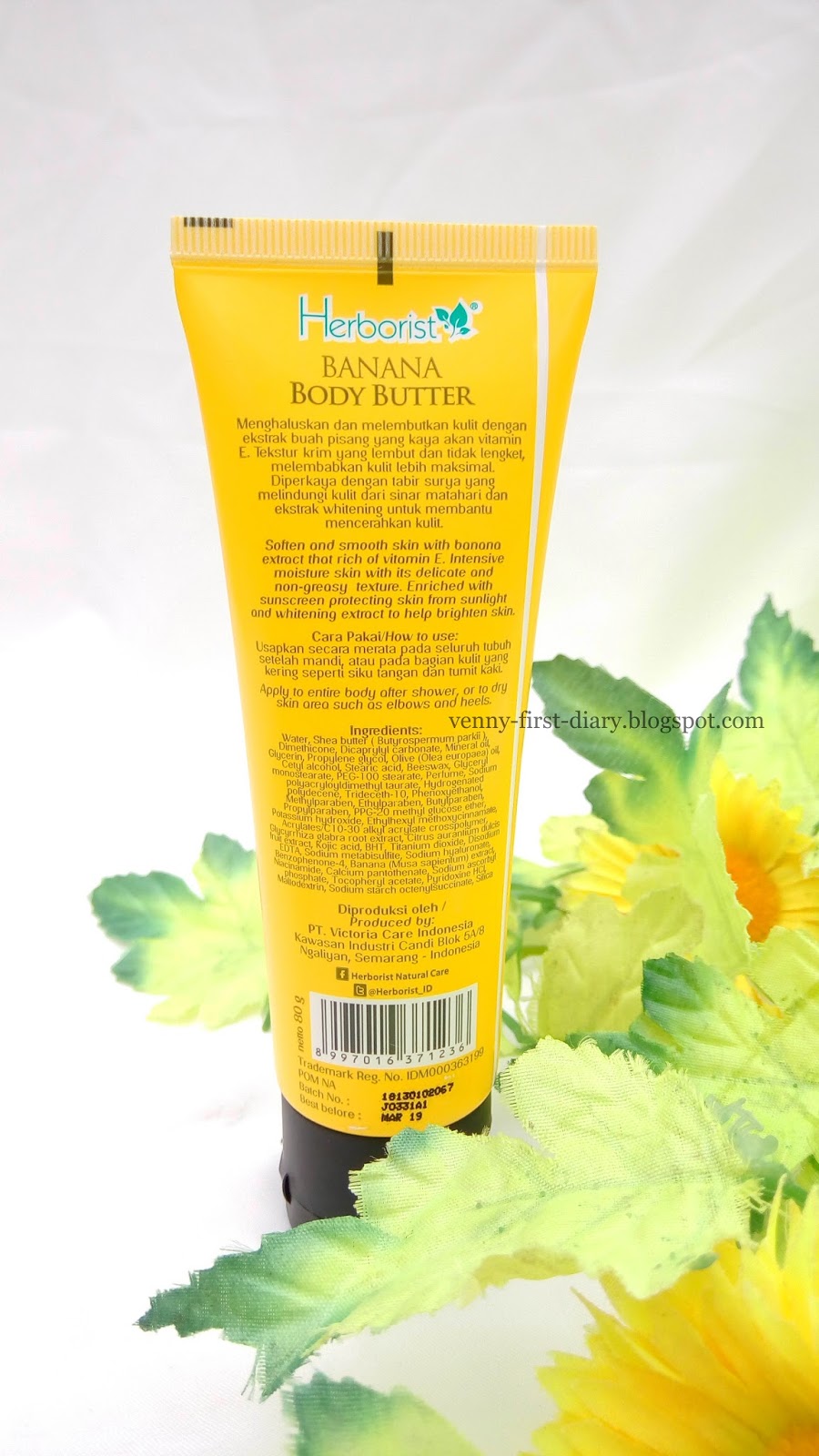 Herborist Body Butter Banana, Matcha dan Mango Review Venny Firstyani