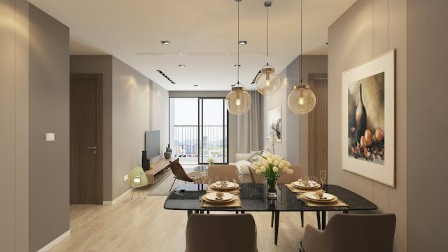 Mẫu thiết kế phòng khách chung cư An Bình City