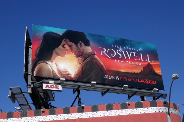 Roswell, New Mexico The CW series billboard Roswell New Mexico CW series billboard