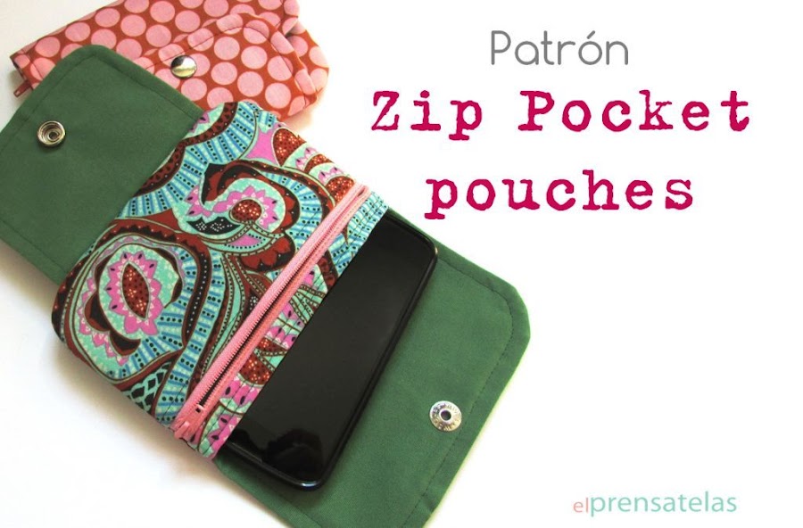 Zip pocket pouches