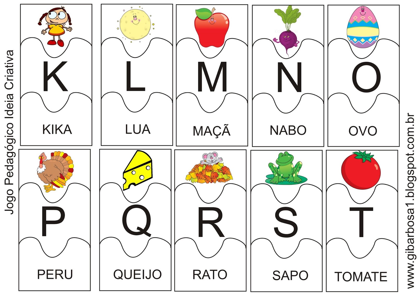 Jogo do Alfabeto  Jogos do alfabeto, Projeto educação infantil, Jogo de  letras