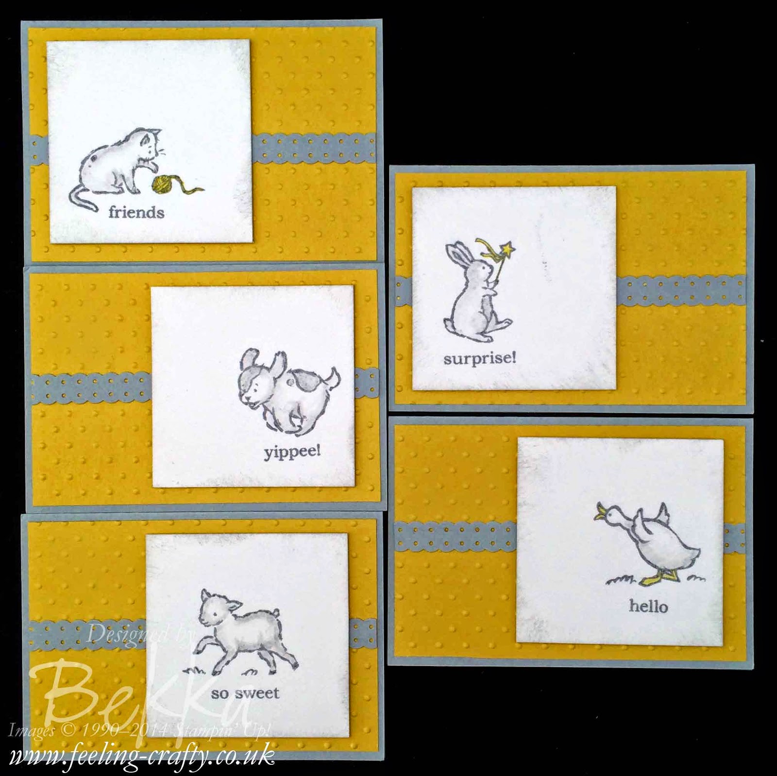 Storybook Friends Note Card Set by Stampin' Up! UK Independent Demonstrator Bekka - check out her blog for lots of great ideas and to get these products