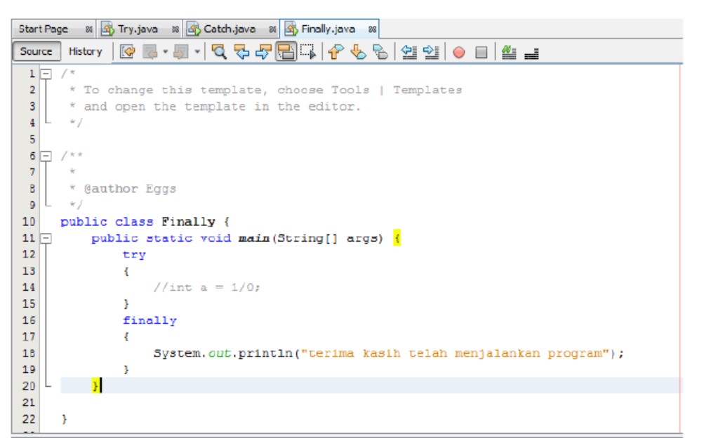Software engineering blogs pengertian jenis aturan exception try