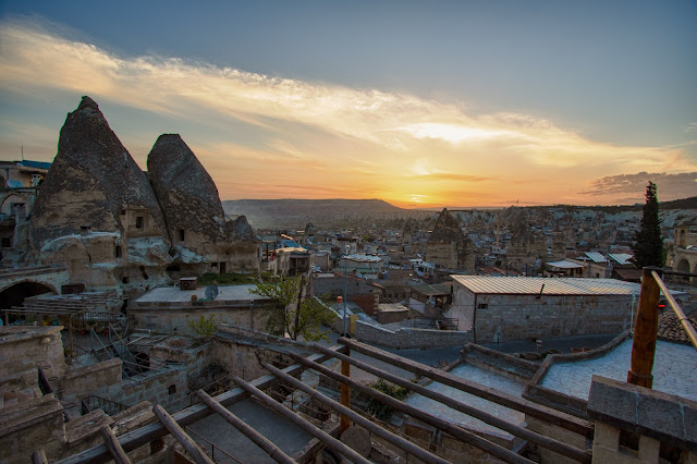 Alba su Goreme dall'hotel Seten-Cappadocia