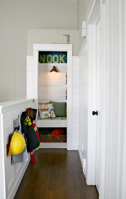 DIY book nook closet
