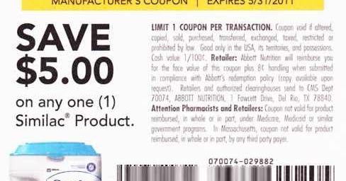 Queen of Conserving Environmentally friendly coupon web site: Practically Absolutely free Similac image relating to $5 Similac Printable Coupon named Queen of Preserving Inexperienced coupon weblog: Virtually Totally free Similac
