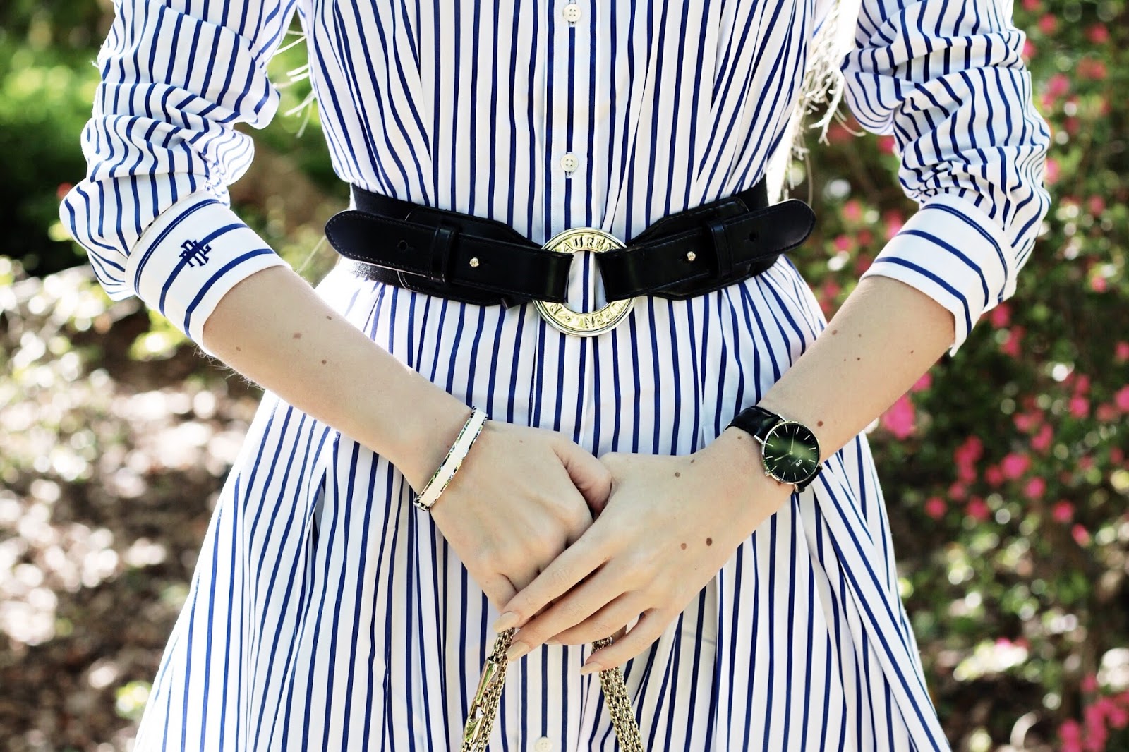 Ralph Lauren Belted Dress Ralph Lauren Striped Poplin Shirtdress