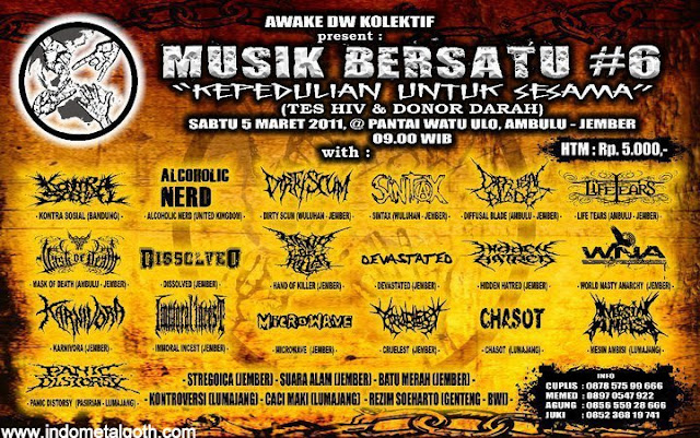 metal events Awake DW Kolektif Present Musik bersatu #6