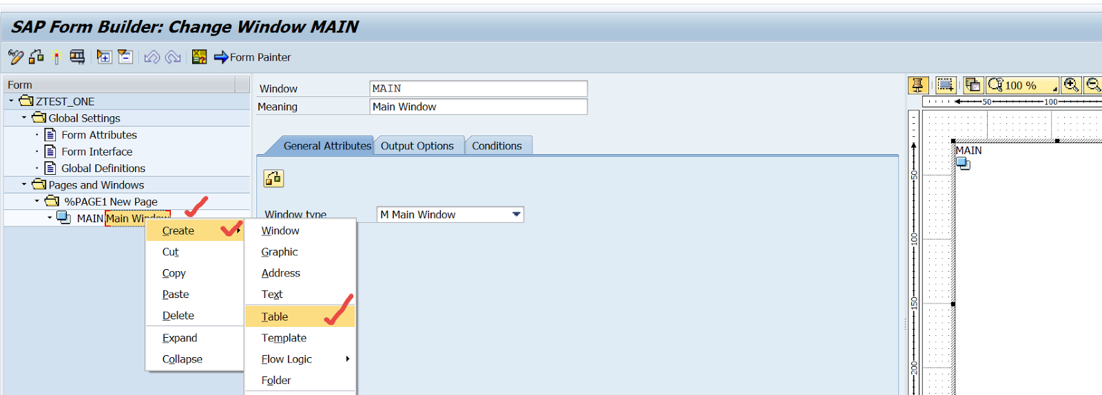 TECHSAP 9. Smartform Designing a table in smartform