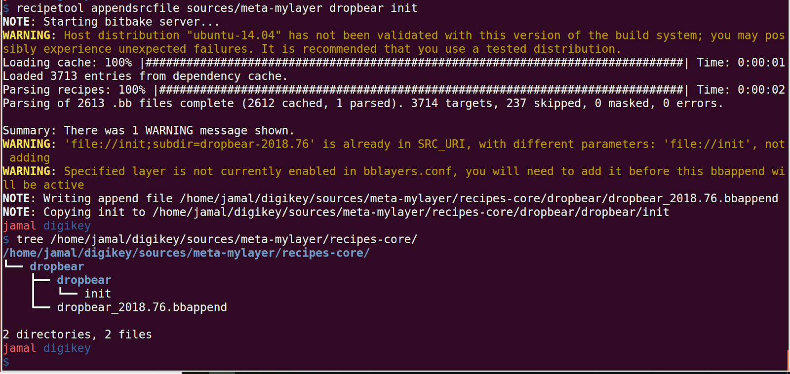 Create a bbappend file using recipetool in Yocto