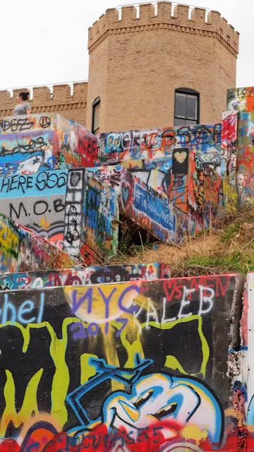 The Graffiti Park at Castle Hill for amazing street art in Austin, Texas