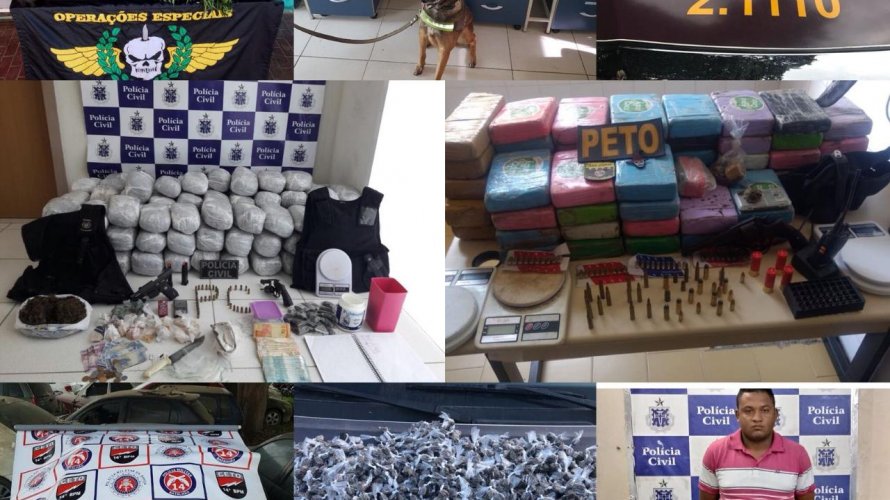 Em 7 meses, polícia apreende mais drogas do que o ano inteiro de 2017 na Bahia