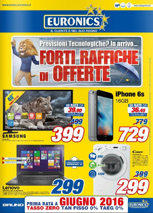Volantino Euronics Bruno Febbraio 2016 Ultimo Nuovo