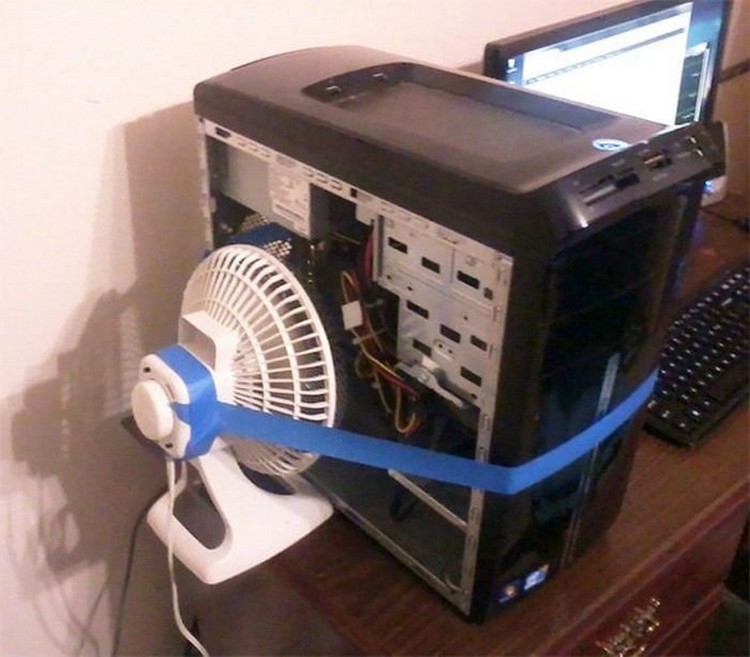 Brilliant ways to cool the heating computer (18 photos) PHOTOS0