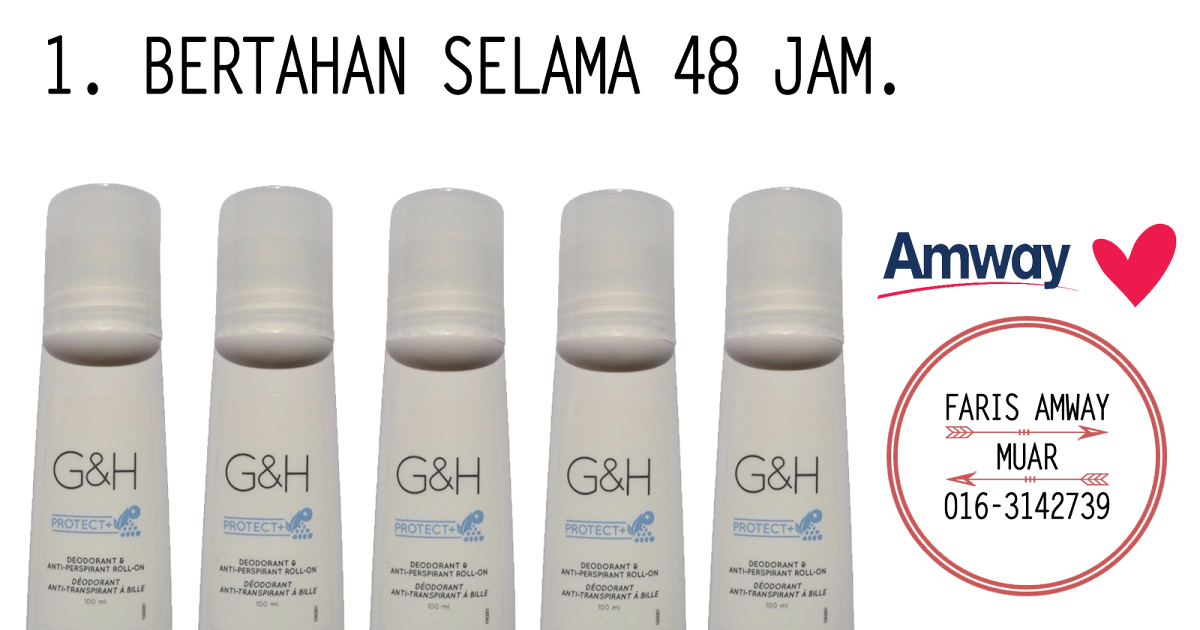 Faris Amway Muar 7 Kelebihan Deodorant Amway G&H