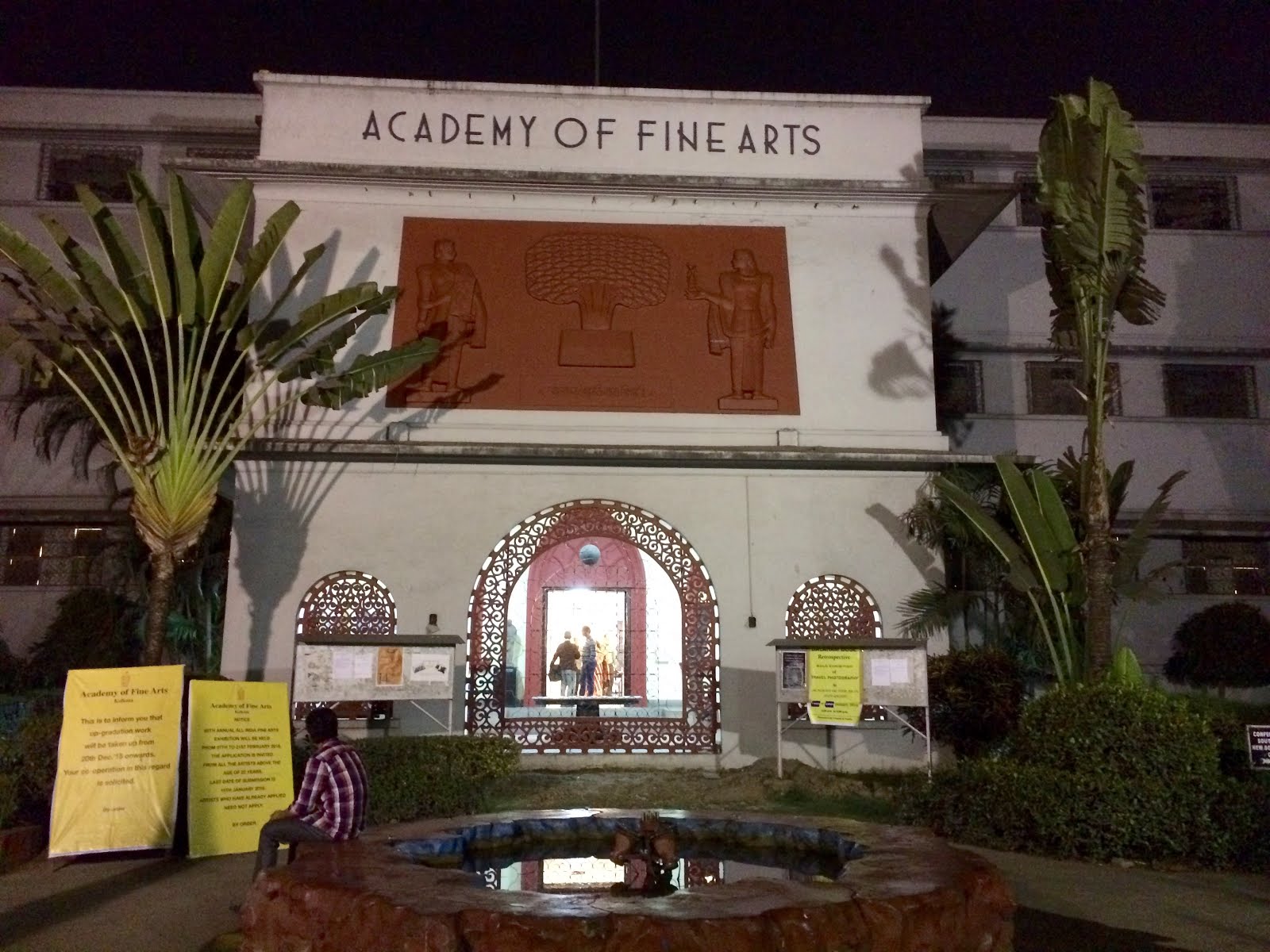 Cynthia Hayes Art Visiting the Academy of Fine Arts, Kolkata