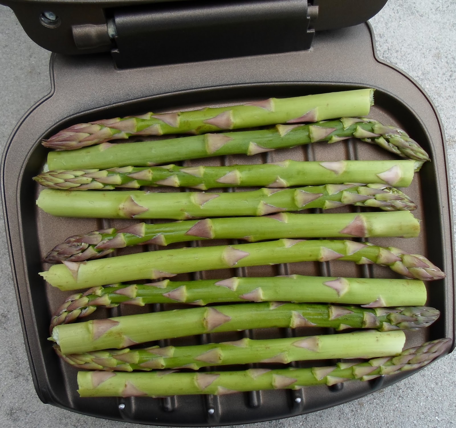 Happier Than A Pig In Mud Asparagus with Sweet Baby Ray's Golden Mustard BBQ Sauce on