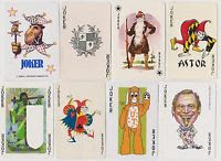 a lot of 8 playing card jokers bought on ebay