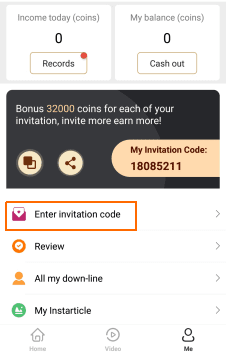 cashzine invitation code