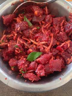 Beetroot Palya Ver II,beetroot poriyal 