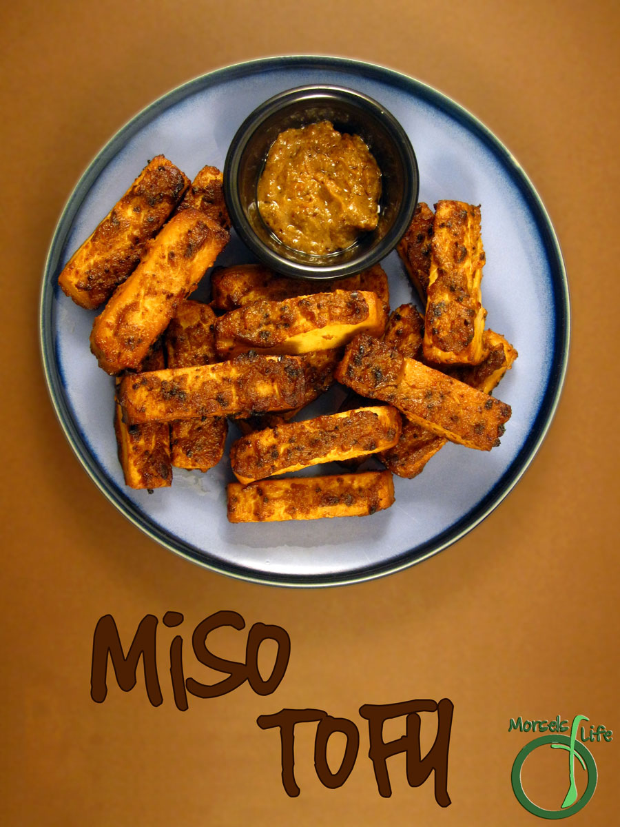 Morsels of Life - Miso Tofu - An easy and unique baked tofu flavored with miso, sesame oil, and soy sauce.