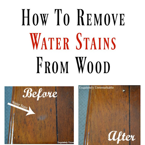 How to Remove Water Stains from Wood?